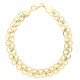 buy 9ct Yellow Gold Double Circle Link Bracelet - peninsulahcap