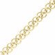 buy 9ct Yellow Gold Double Circle Link Bracelet - peninsulahcap