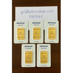 Metalor 50 Gram Gold Bar - 50g Gold Bar - peninsulahcap